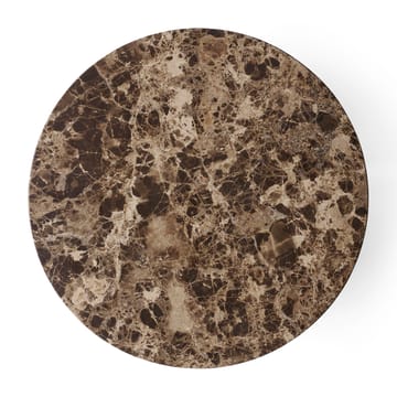 Androgyne bordsskive til sidebord Ø42 cm - Brun emperador - Audo Copenhagen