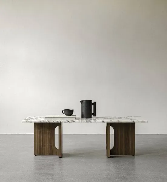 Androgyne Loungebord, Dark st. oak-Calacatta viola Audo Copenhagen