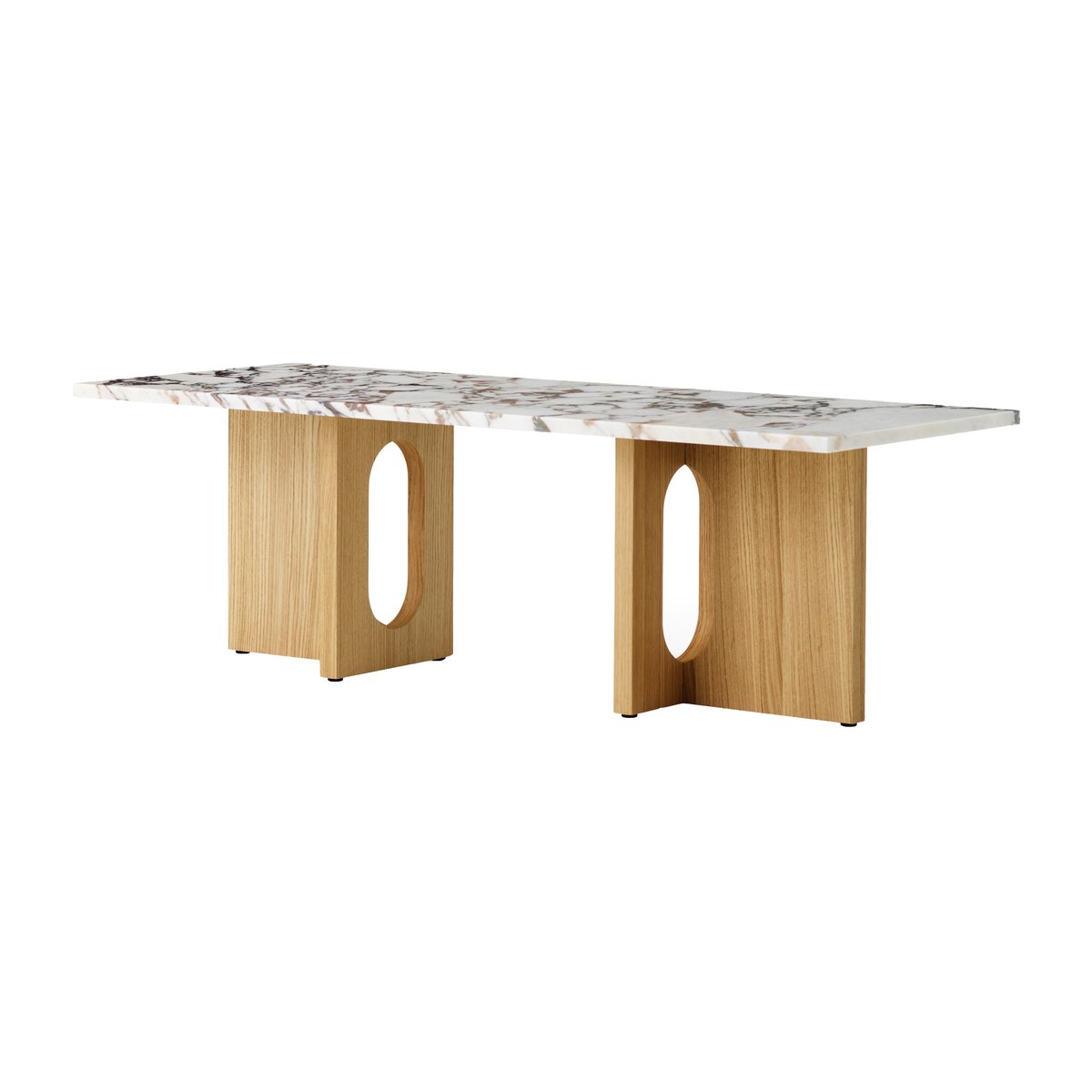 Bilde av Audo Copenhagen Androgyne Loungebord Natural oak-Calacatta viola
