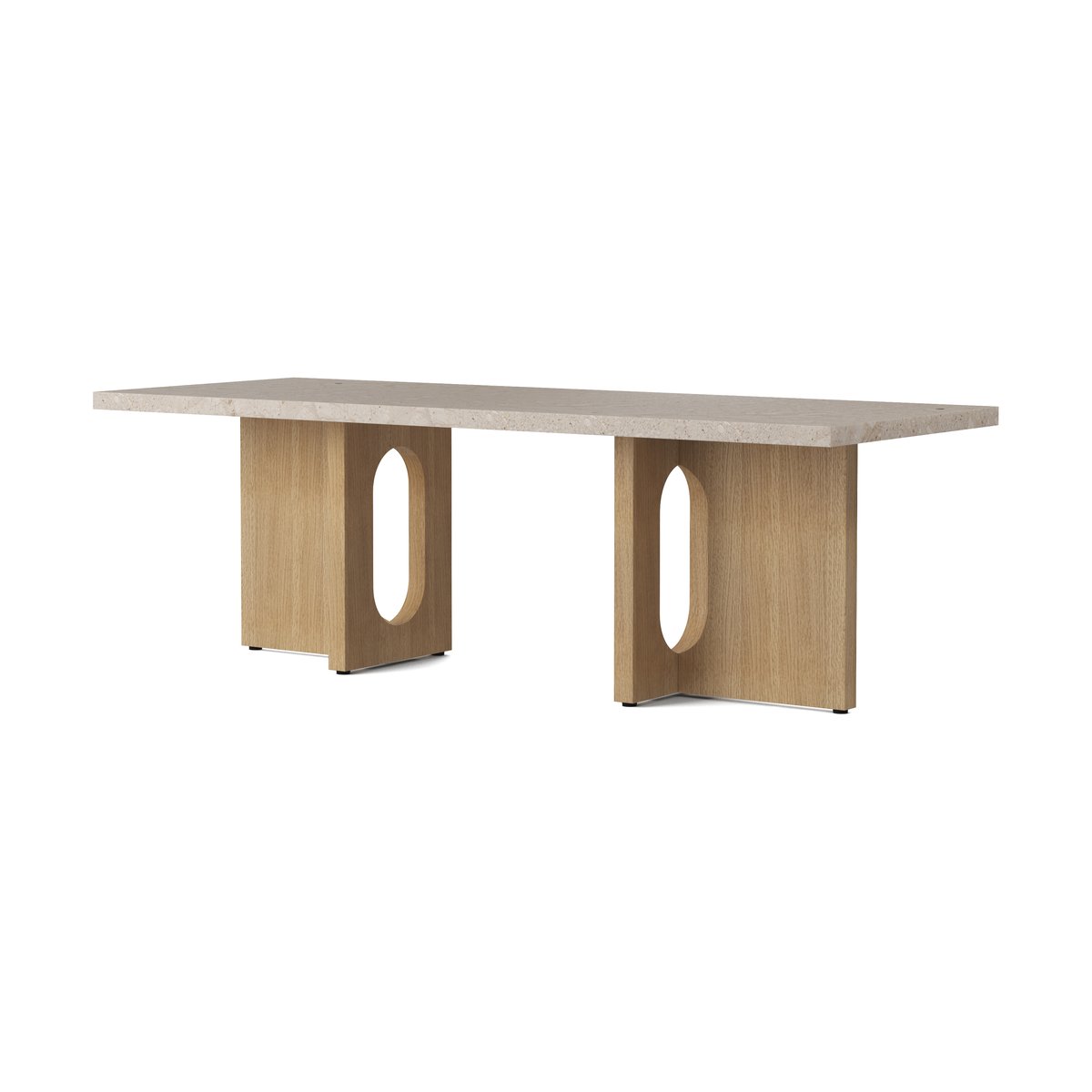 Bilde av Audo Copenhagen Androgyne Loungebord sand/kunis breccia eikestativ
