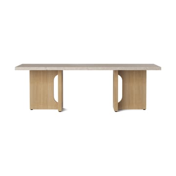 Androgyne Loungebord - sand/kunis breccia, eikestativ - Audo Copenhagen