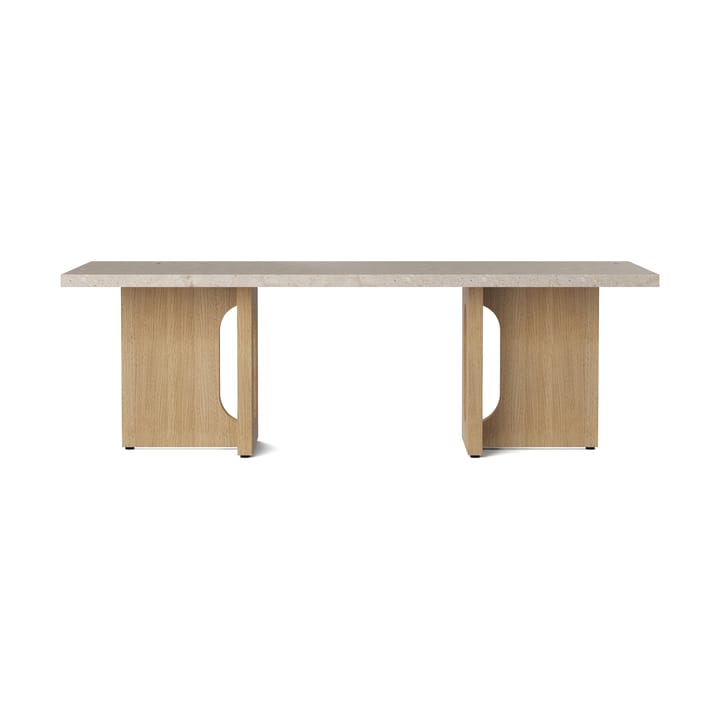 Androgyne Loungebord, sand/kunis breccia, eikestativ Audo Copenhagen