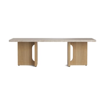 Androgyne Loungebord - sand/kunis breccia, eikestativ - Audo Copenhagen