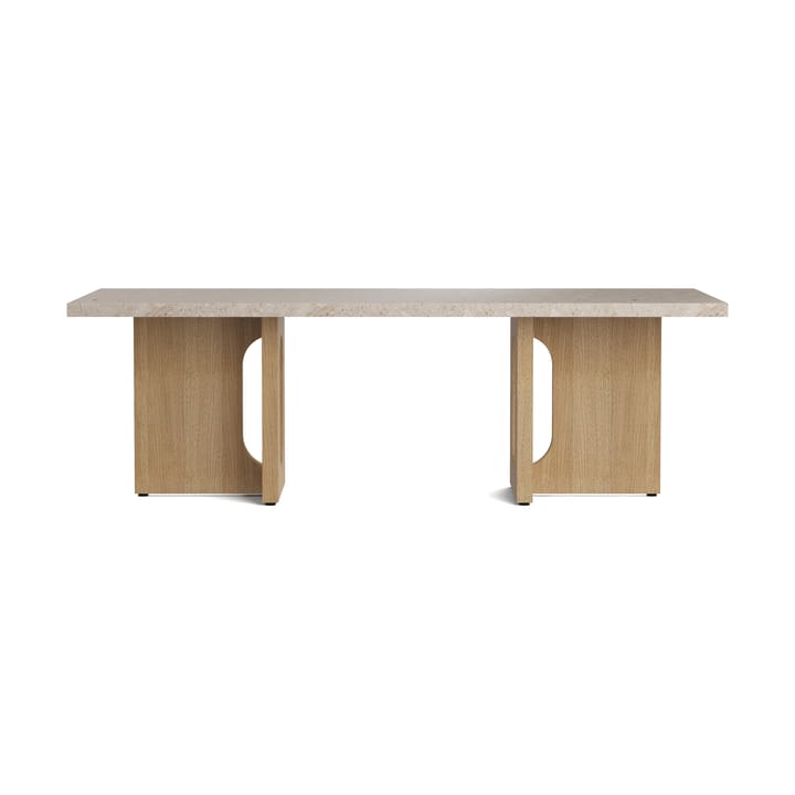 Androgyne Loungebord, sand/kunis breccia, eikestativ Audo Copenhagen
