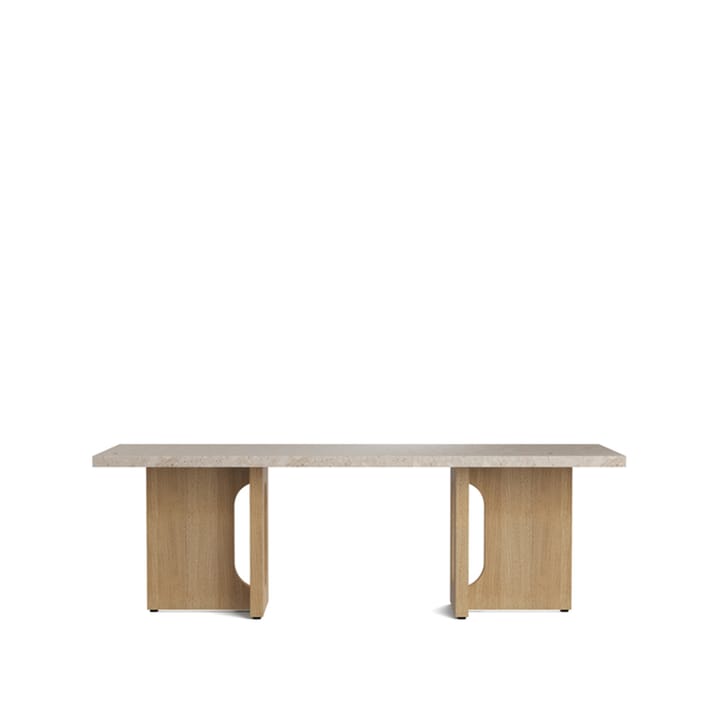 Androgyne Loungebord - sand/kunis breccia, eikestativ - Audo Copenhagen