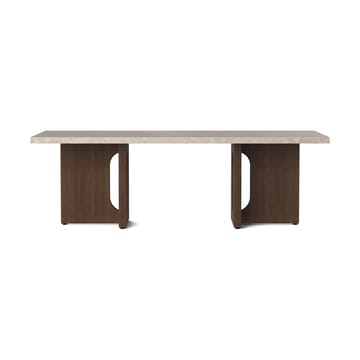 Androgyne Loungebord - sand/kunis breccia, mørkbeiset eikestativ - Audo Copenhagen