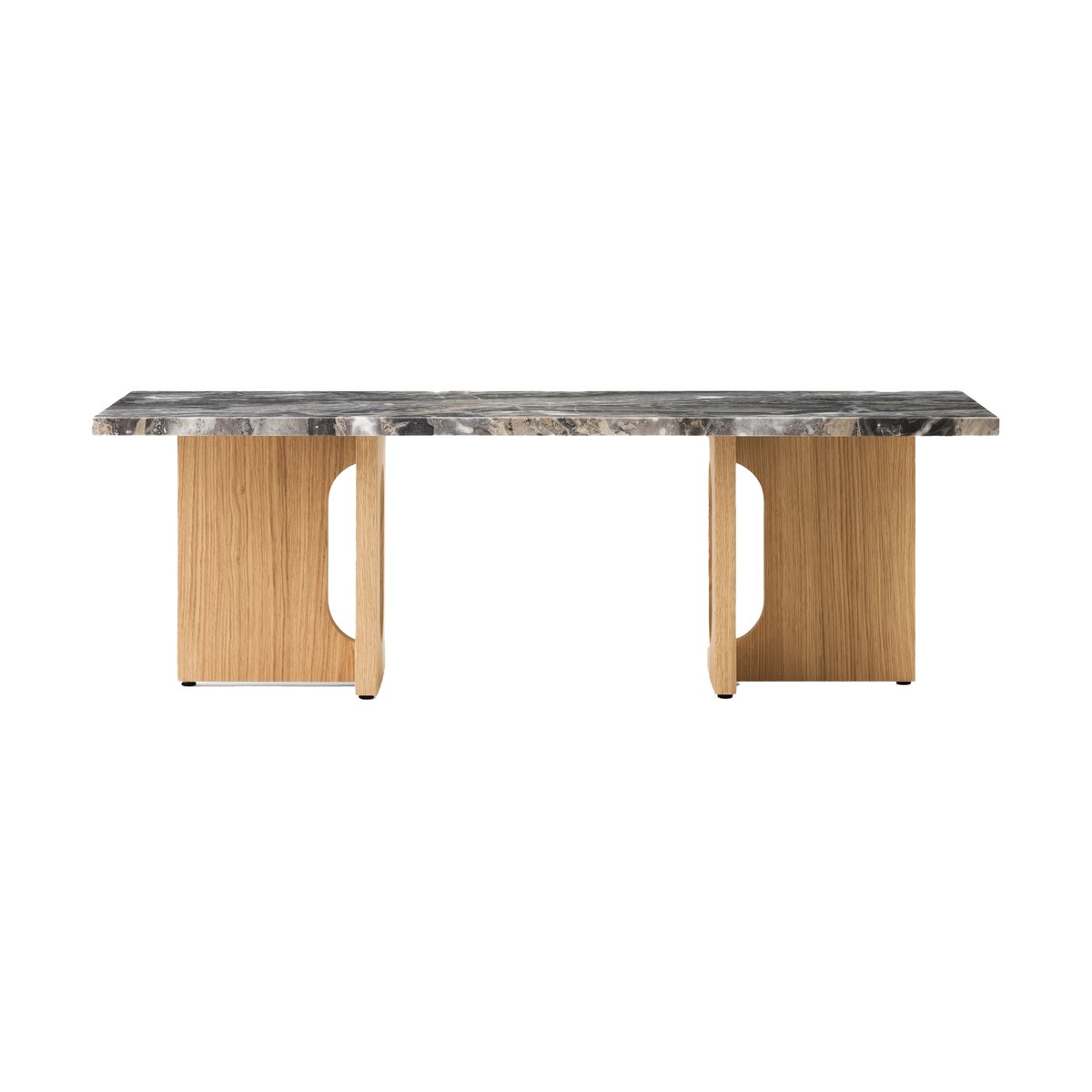 Bilde av Audo Copenhagen Androgyne salongbord 45x120 cm Grey galaxy-ubehandlet eik