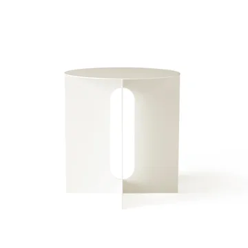 Androgyne sidebord Ø40x43 cm - elfenbenshvit - Audo Copenhagen