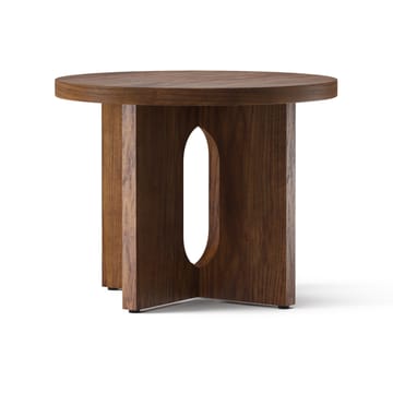 Androgyne sidebord Ø 50 cm valnøttbase - Valnøtt-bordplate - Audo Copenhagen