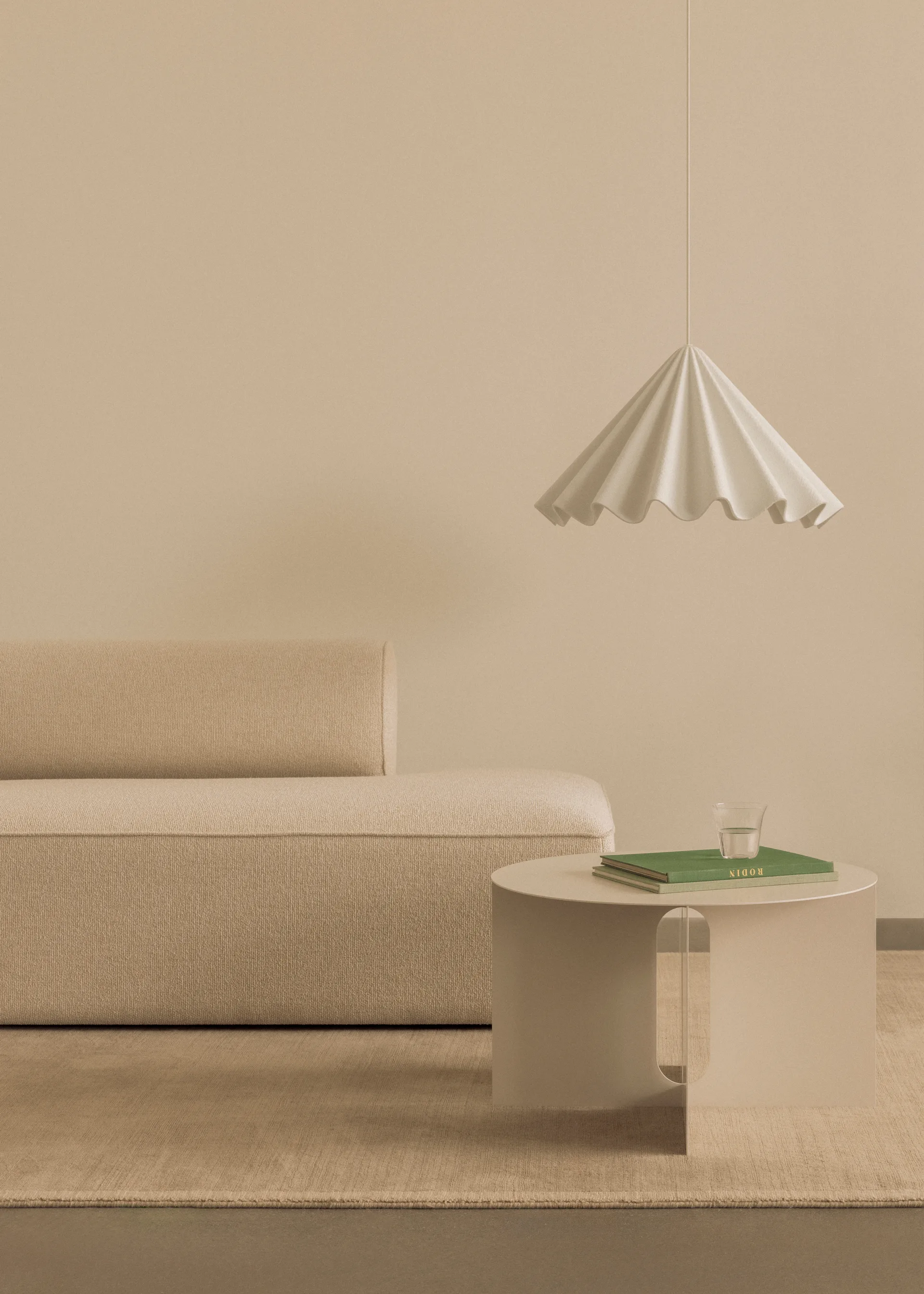 Androgyne sidebord Ø63 cm, Ivory Audo Copenhagen