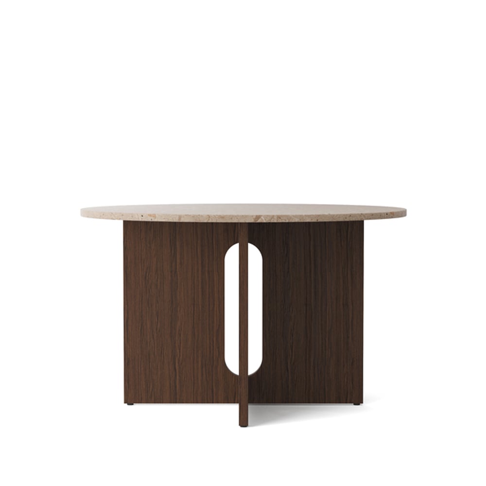 Bilde av Audo Copenhagen Androgyne spisebord sand stone beiset eikestativ