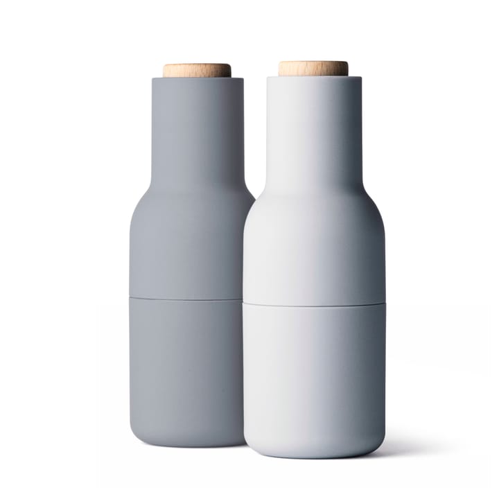 Bottle grinder krydderkvern 2-stk Special edition, concrete- feather (trelokk) Audo Copenhagen