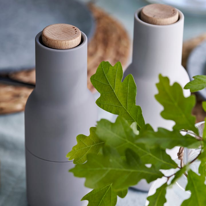 Bottle grinder krydderkvern 2-stk Special edition, concrete- feather (trelokk) Audo Copenhagen