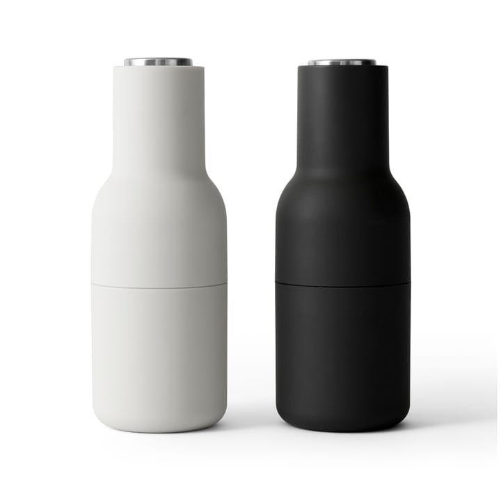 Bottle Grinder salt og pepperkvern - Ash-carbon (stållokk) - Audo Copenhagen