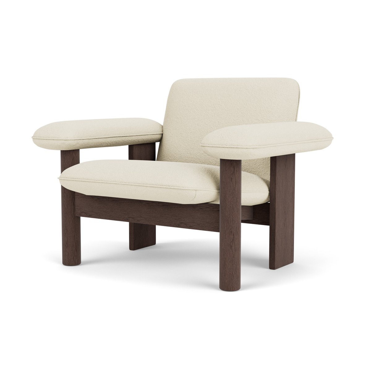 Audo Copenhagen Brasilia lenestol low back Dark oak-Baru 0200