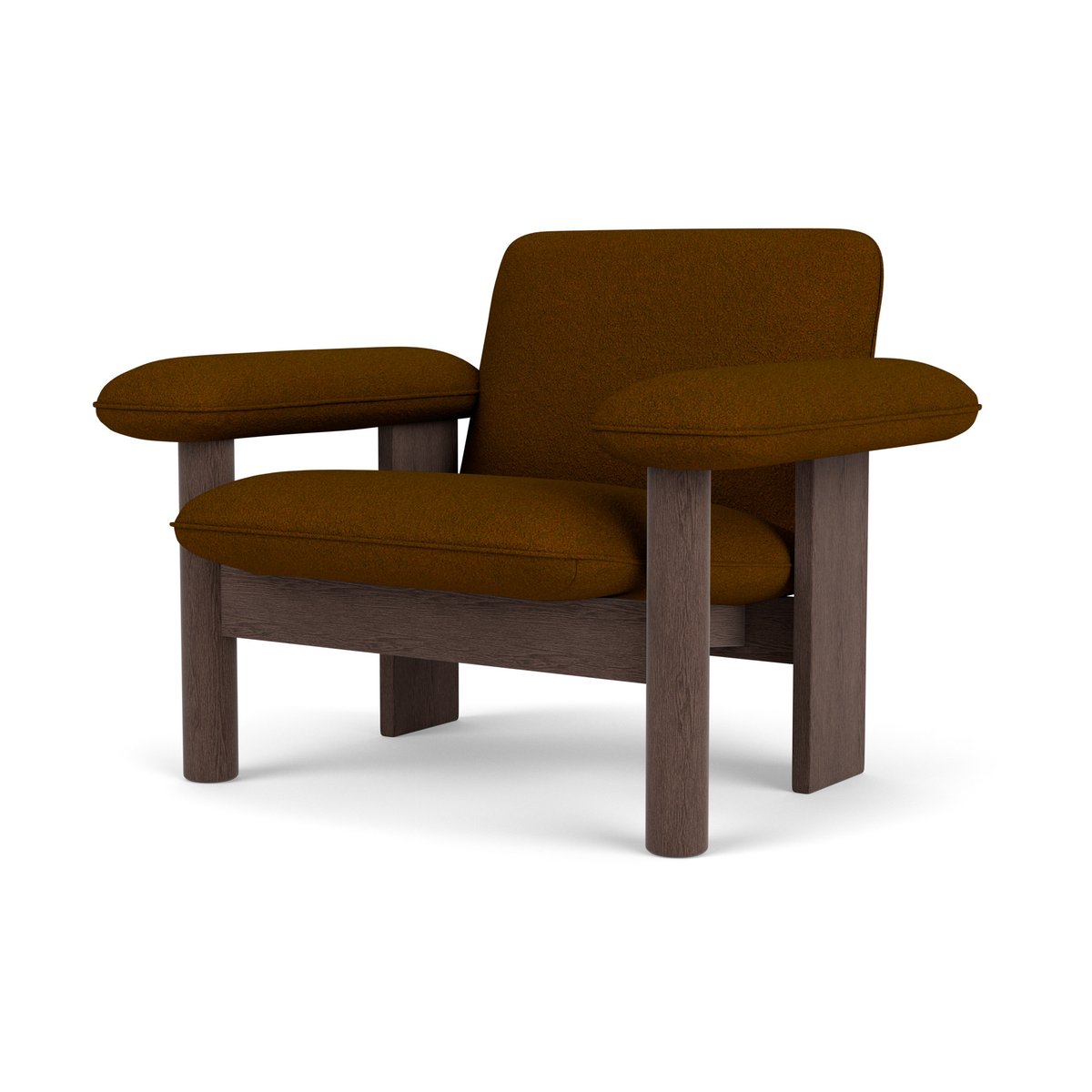 Audo Copenhagen Brasilia lenestol low back Dark oak-Baru 0450
