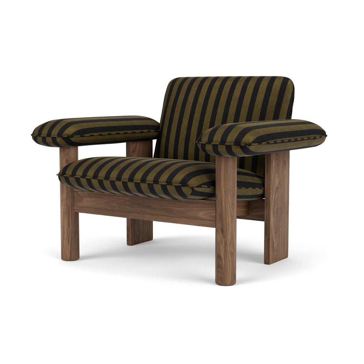 Audo Copenhagen Brasilia lenestol low back Walnut-Cabanon Soft FCL7029-04