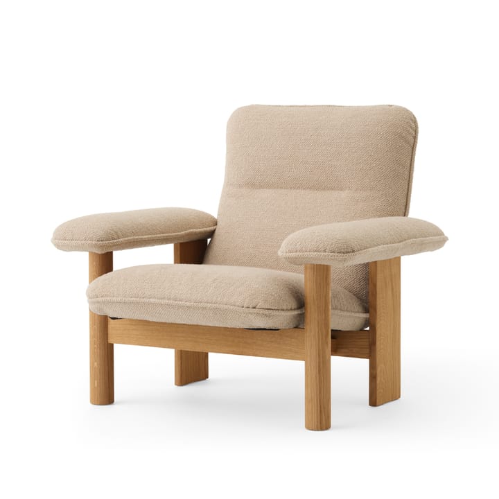 Brasilia lenestol - Oiled oak-Bouclé 02 beige - Audo Copenhagen