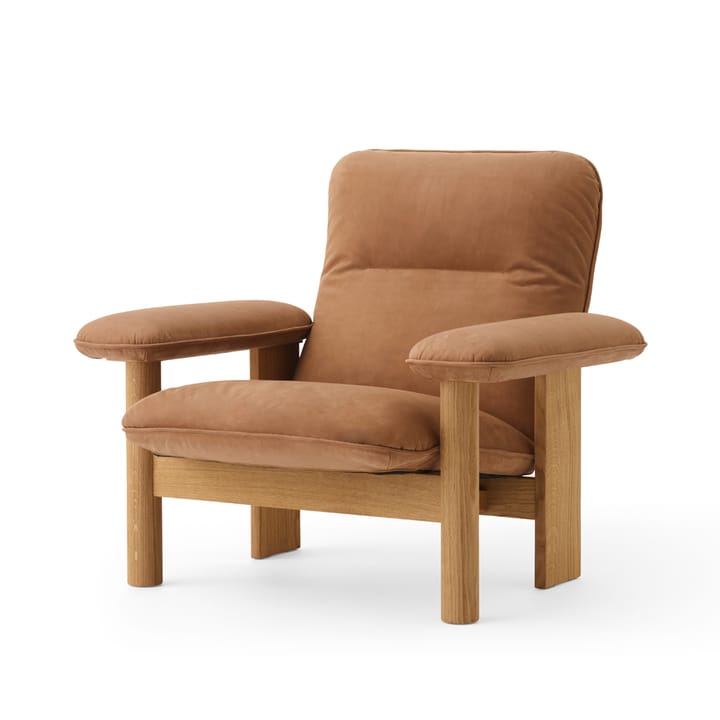 Brasilia lenestol - Oiled oak-Dunes camel leather 21004 - Audo Copenhagen