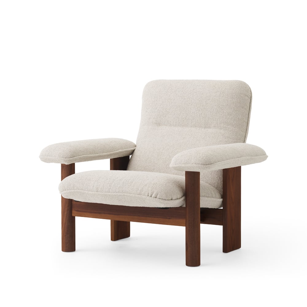 Audo Copenhagen Brasilia lenestol Walnut-Moss 011 grey