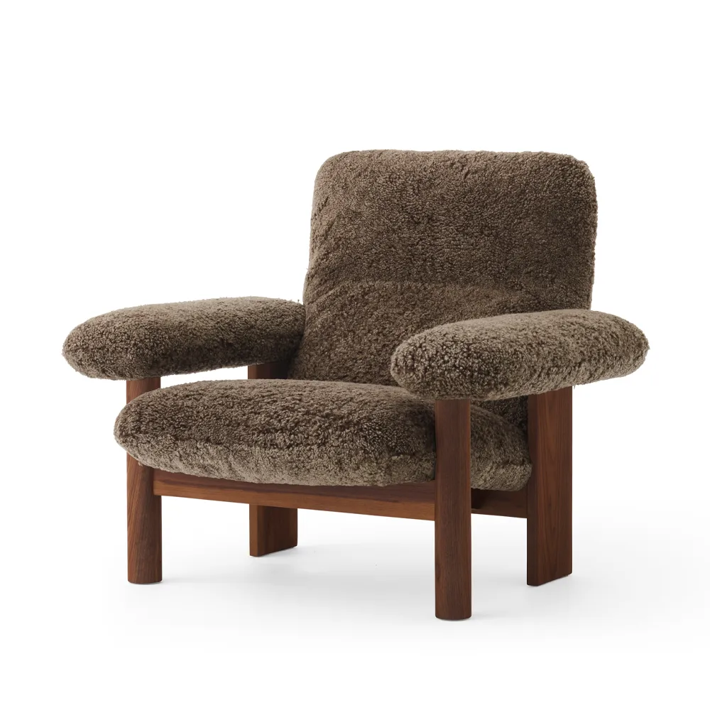 Brasilia lenestol, Walnut-Root sheepskin Audo Copenhagen