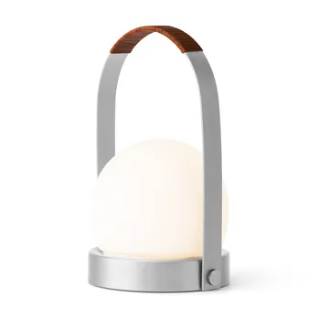 Carrie portabel bordlampe - Børstet aluminium - Audo Copenhagen