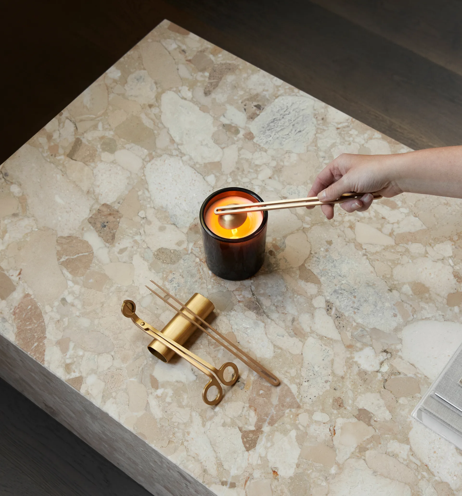 Clip care sett lys 4 deler, Messing Audo Copenhagen