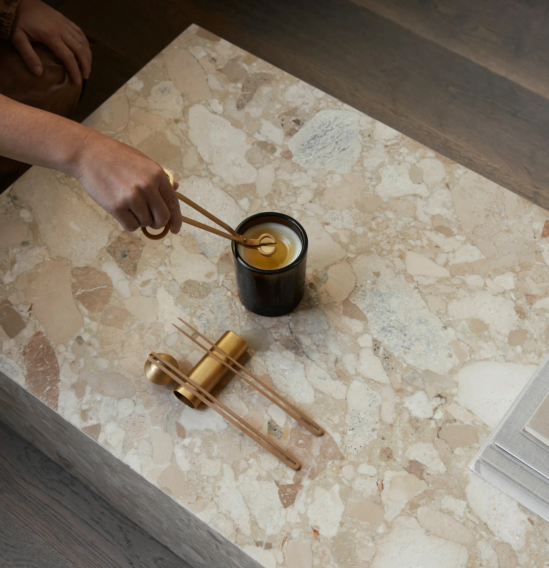 Clip care sett lys 4 deler, Messing Audo Copenhagen