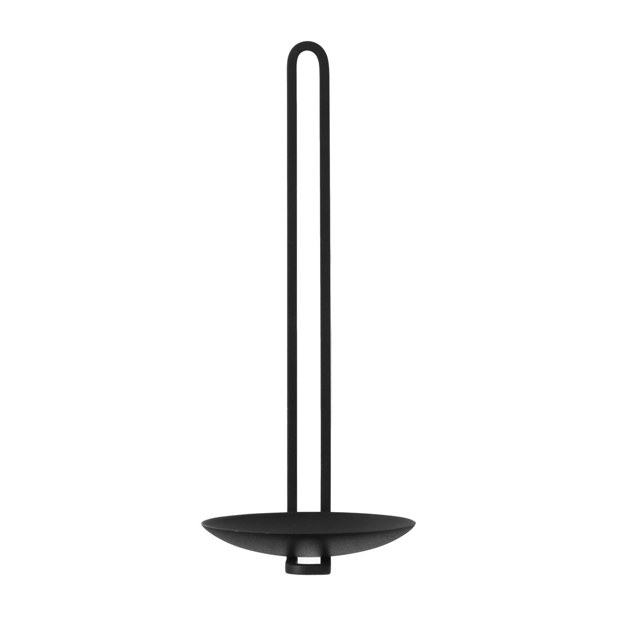 Audo Copenhagen Clip telysholder vegg 20 cm Sort