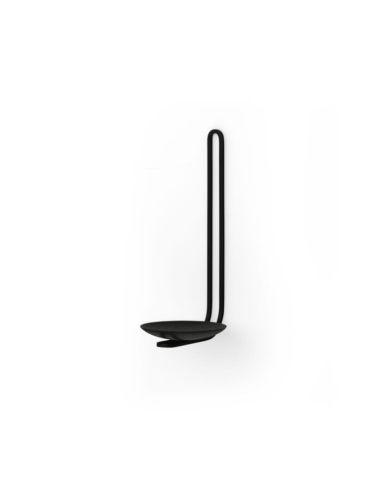 Clip telysholder vegg 20 cm, Sort Audo Copenhagen