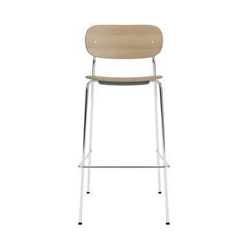 Co Bar Chair barkrakk - Eik-kromatisert stål, 75 cm - Audo Copenhagen