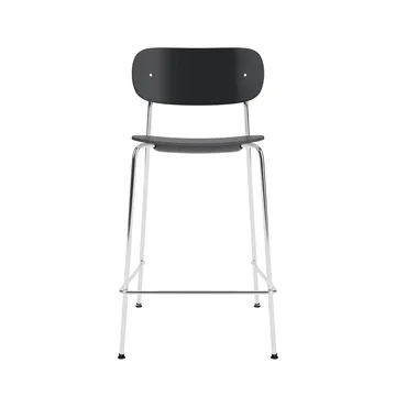 Co Bar Chair barkrakk - Svart eik-krommet stål, 65 cm - Audo Copenhagen
