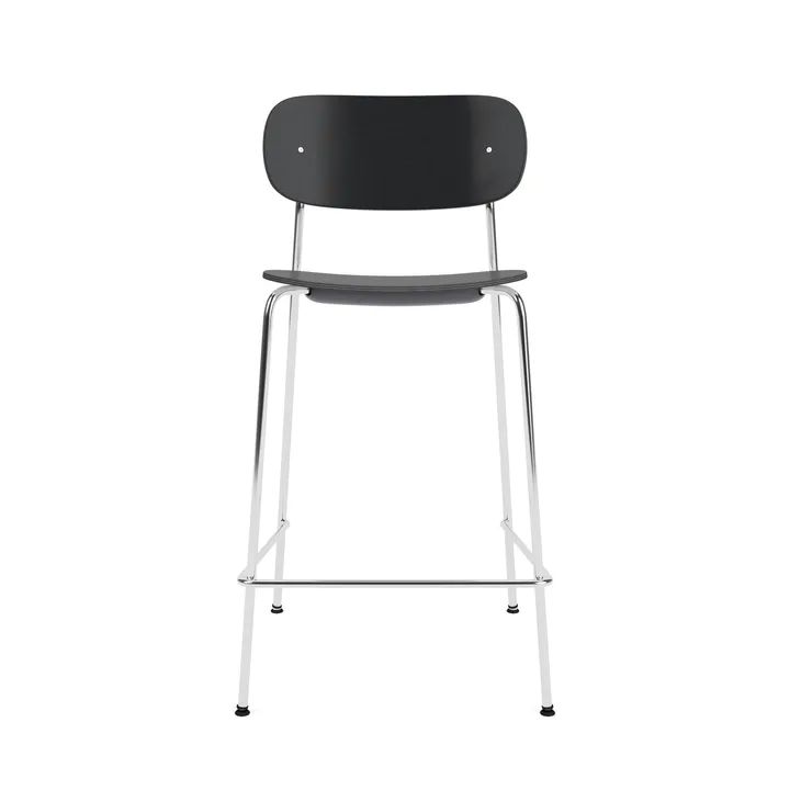Co Bar Chair barkrakk - Svart eik-krommet stål, 65 cm - Audo Copenhagen