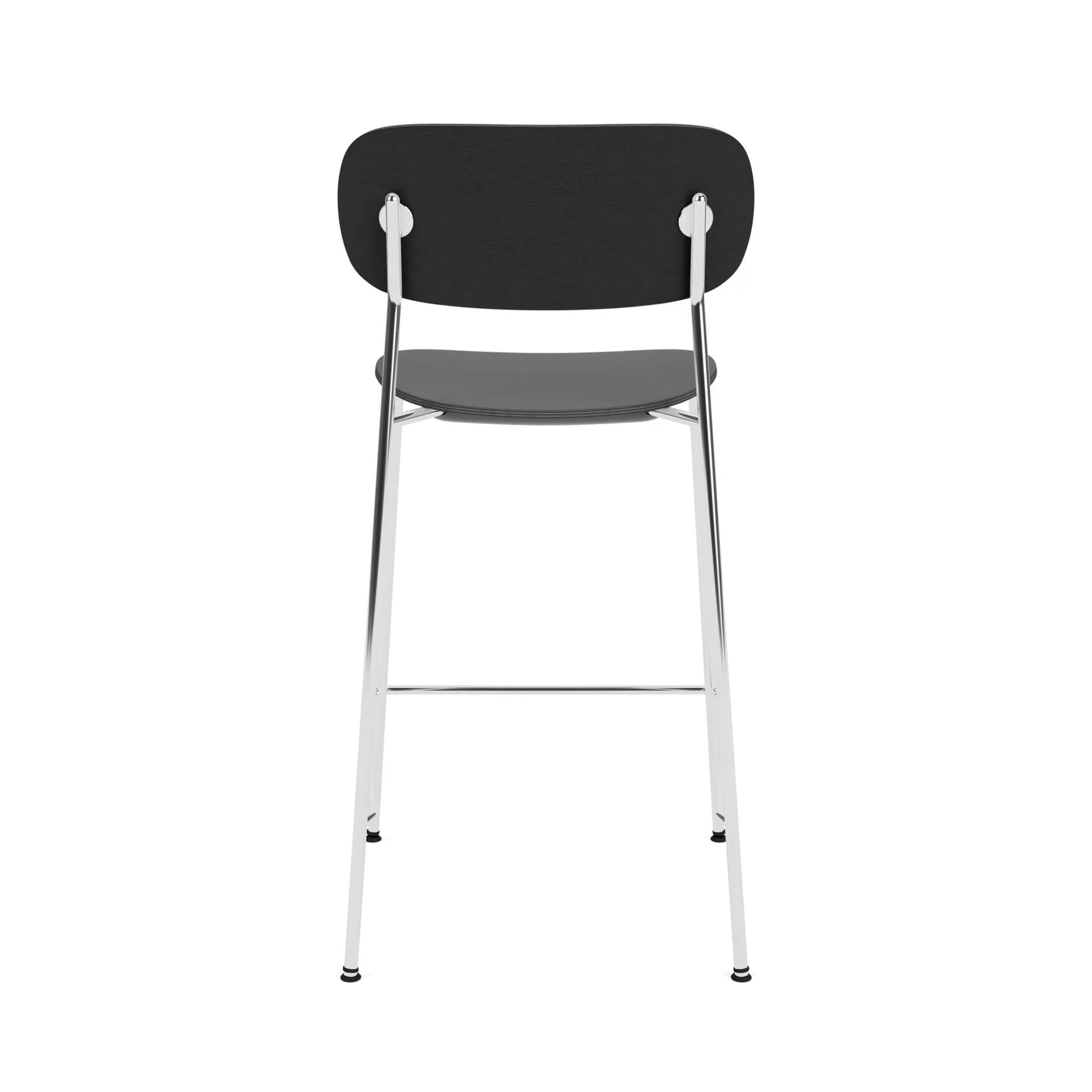 Co Bar Chair barkrakk, Svart eik-krommet stål, 65 cm Audo Copenhagen
