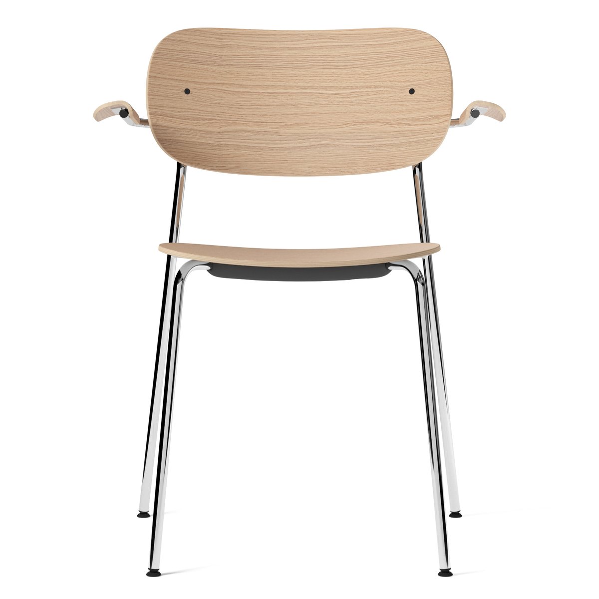 Audo Copenhagen - Co Armchair - Chrome - Natural Oak - Spisestoler - Norm Architects - Metall/Tre