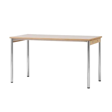 Co Table konferansebord 140x70cm - Chrome, laminate creme - Audo Copenhagen