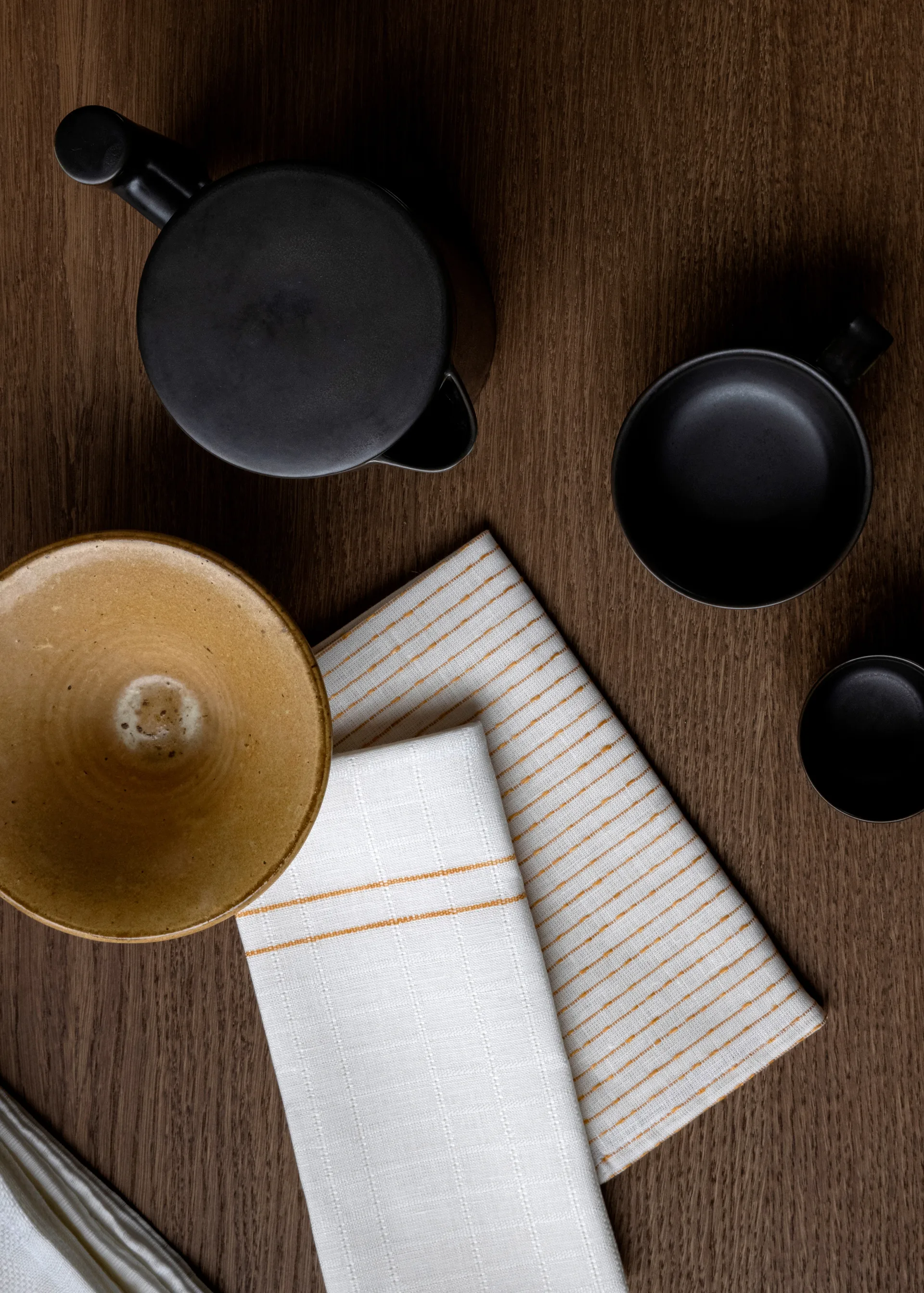 Cressida linserviett 45 x 45 cm, Ochre Audo Copenhagen