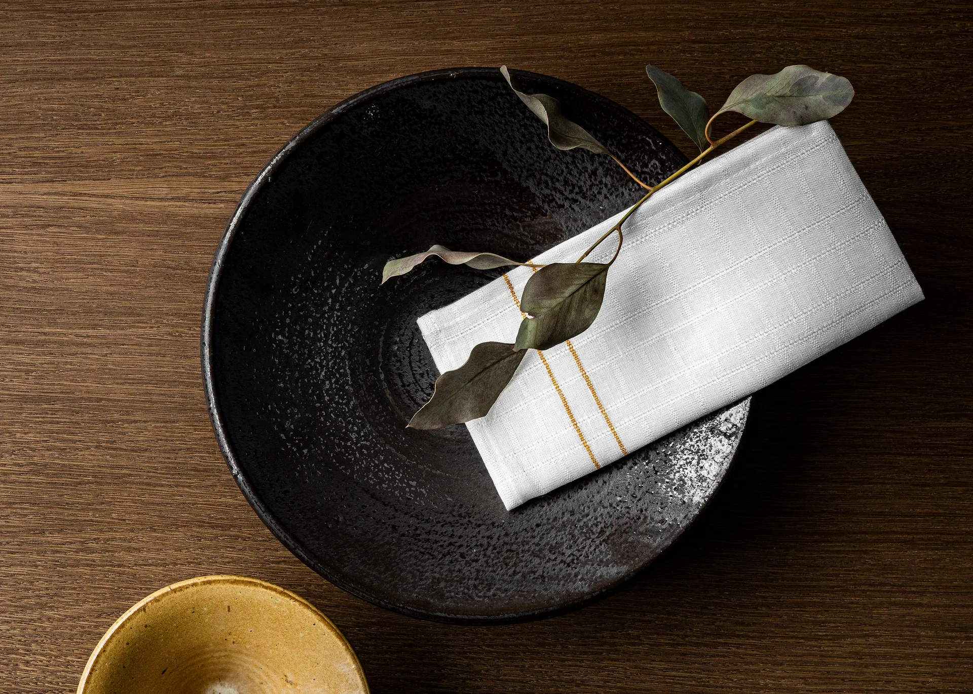 Cressida linserviett 45 x 45 cm, Ochre Audo Copenhagen