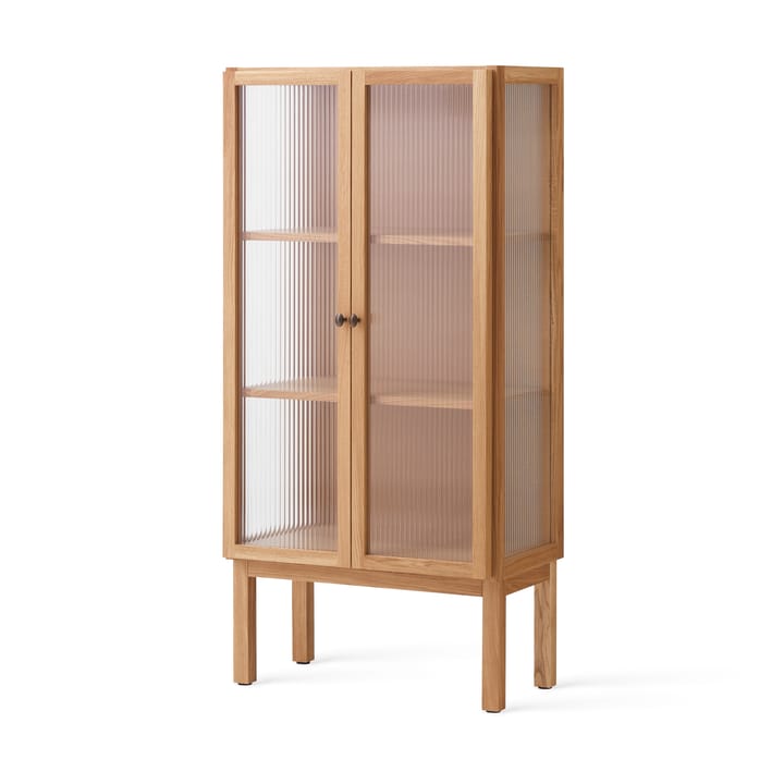 Curiosity skap med glassdører 143 cm, Oak Audo Copenhagen