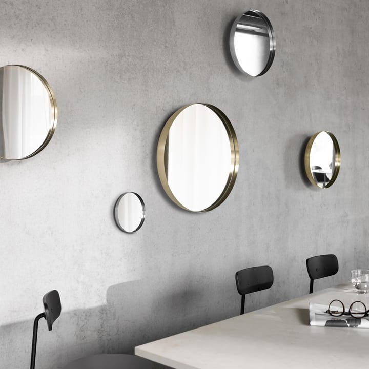 Darkly large speil - børstet messing - Audo Copenhagen