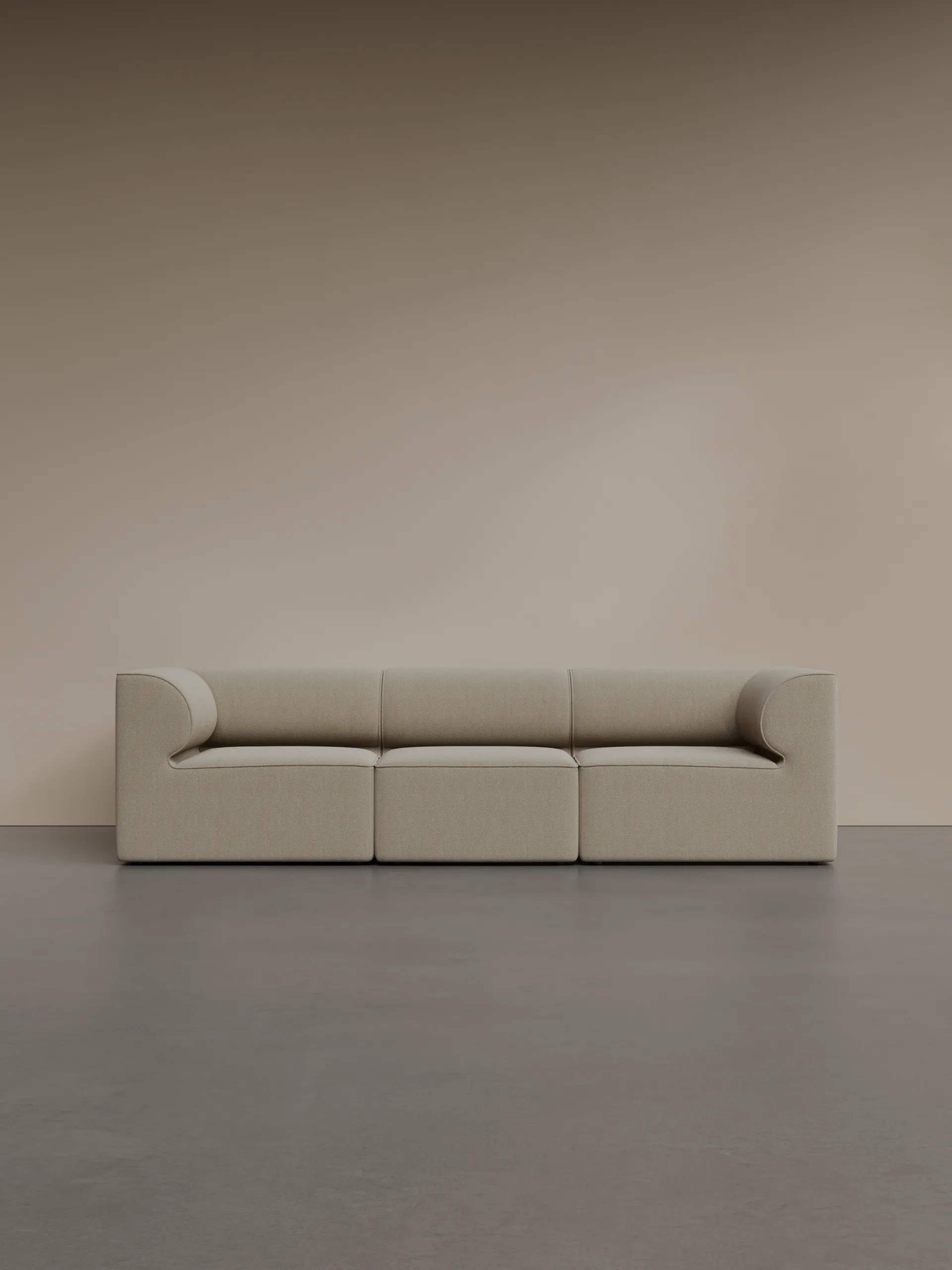Eave 86 modulsofa configuration 2, 3-seter tekstil bouclé 02 beige Audo Copenhagen