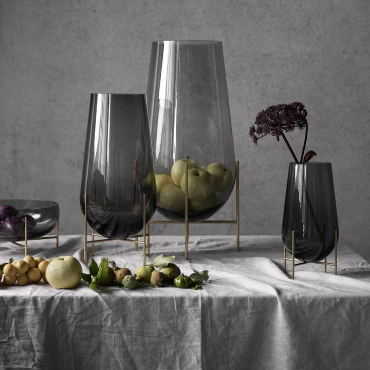 Échasse small vase, røykfarget glass Audo Copenhagen