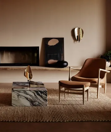 Flambeau lysestake 30 cm - Black-polished brass - Audo Copenhagen