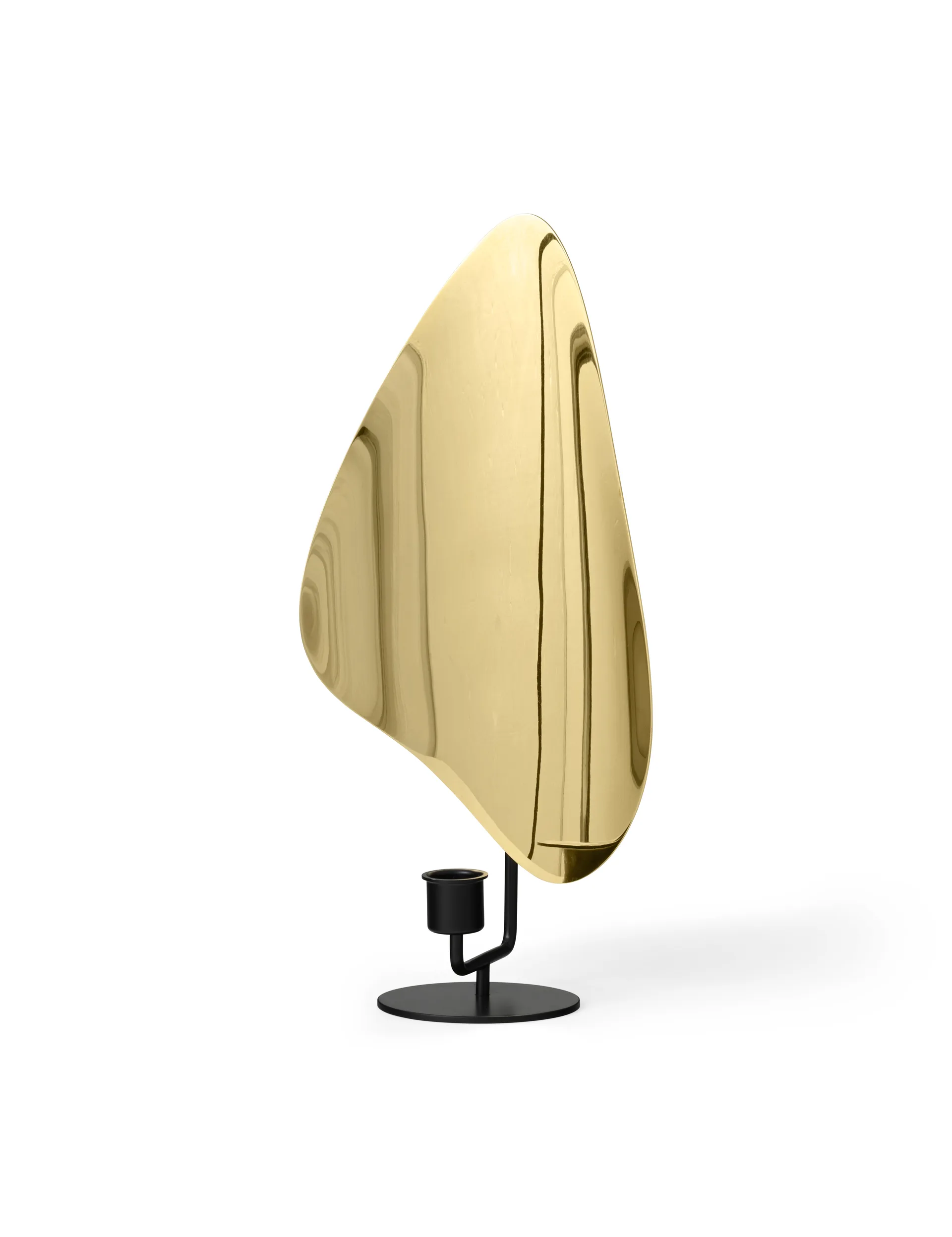 Flambeau lysestake 34 cm, Black-polished brass Audo Copenhagen