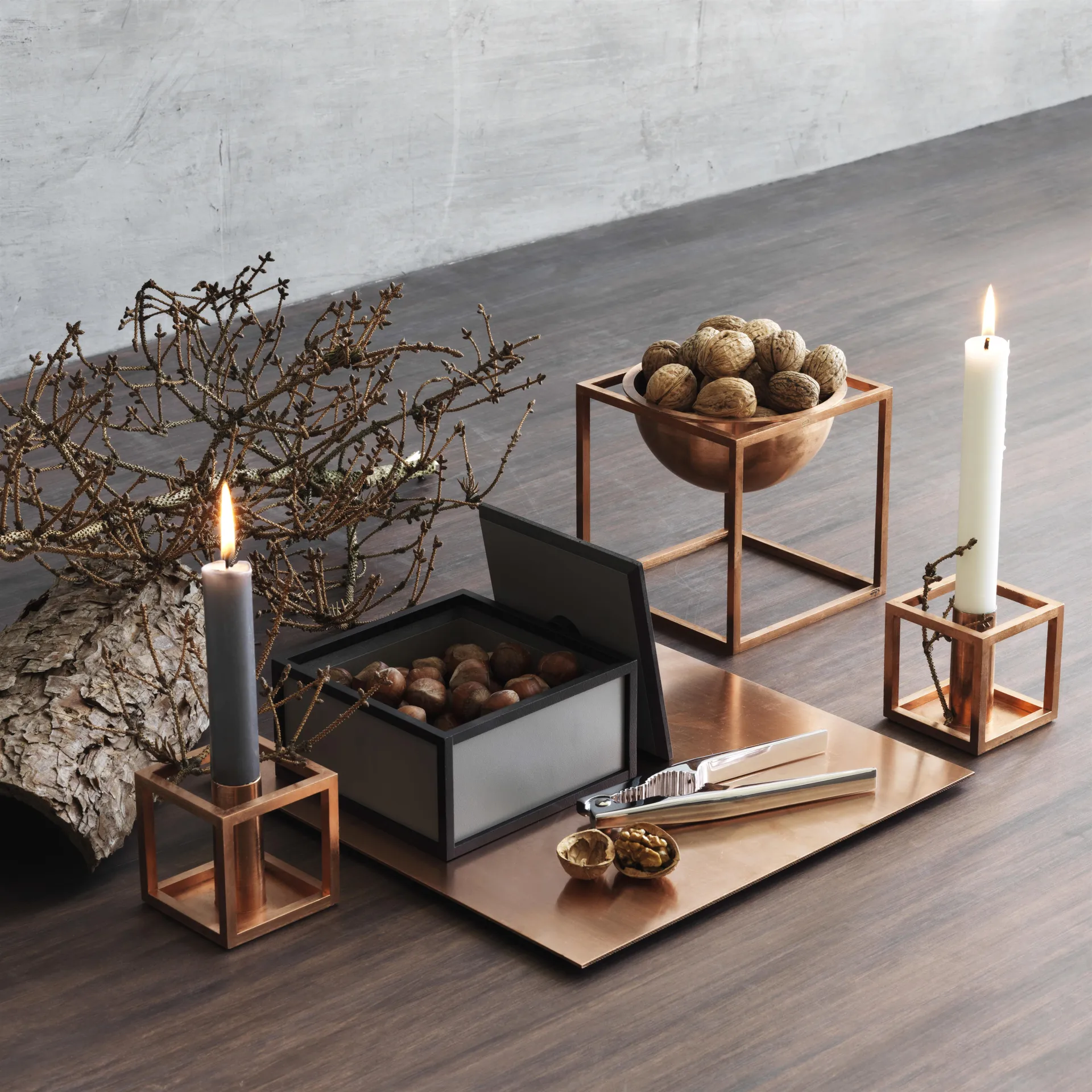 Frame 14 kube med lokk, mørkegrå Audo Copenhagen