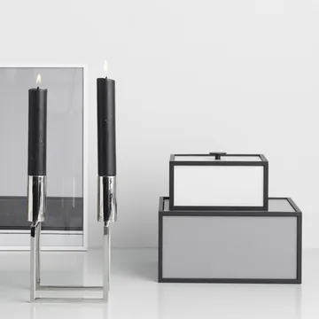 Frame 14 kube med lokk - mørkegrå - Audo Copenhagen