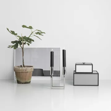 Frame 20 kube med lokk - mørkegrå - Audo Copenhagen