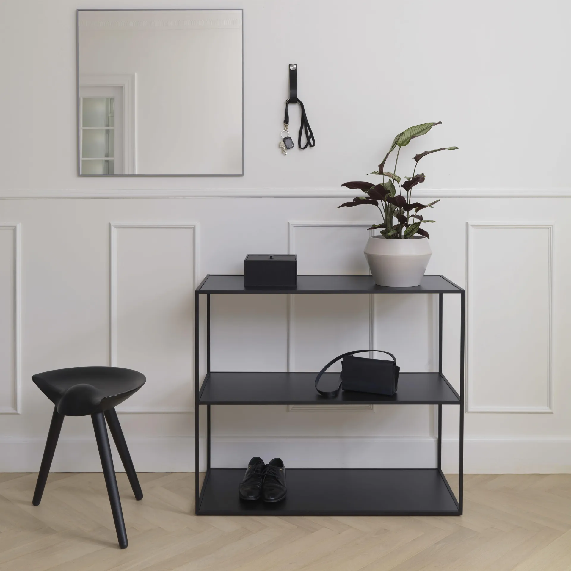 Frame 20 kube med lokk, svartbeiset ask Audo Copenhagen