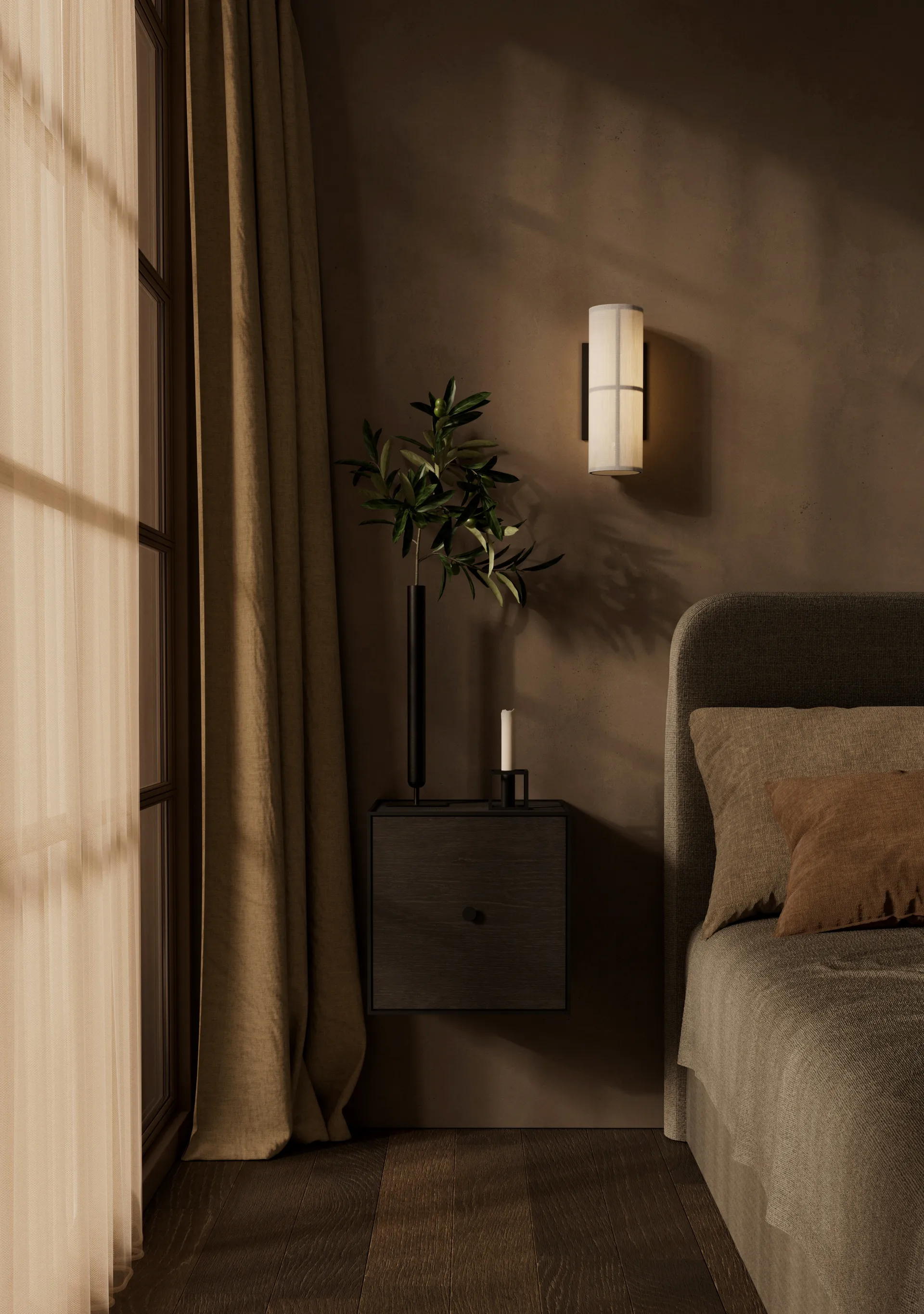 Frame 35 kube med dør, røyket eik Audo Copenhagen