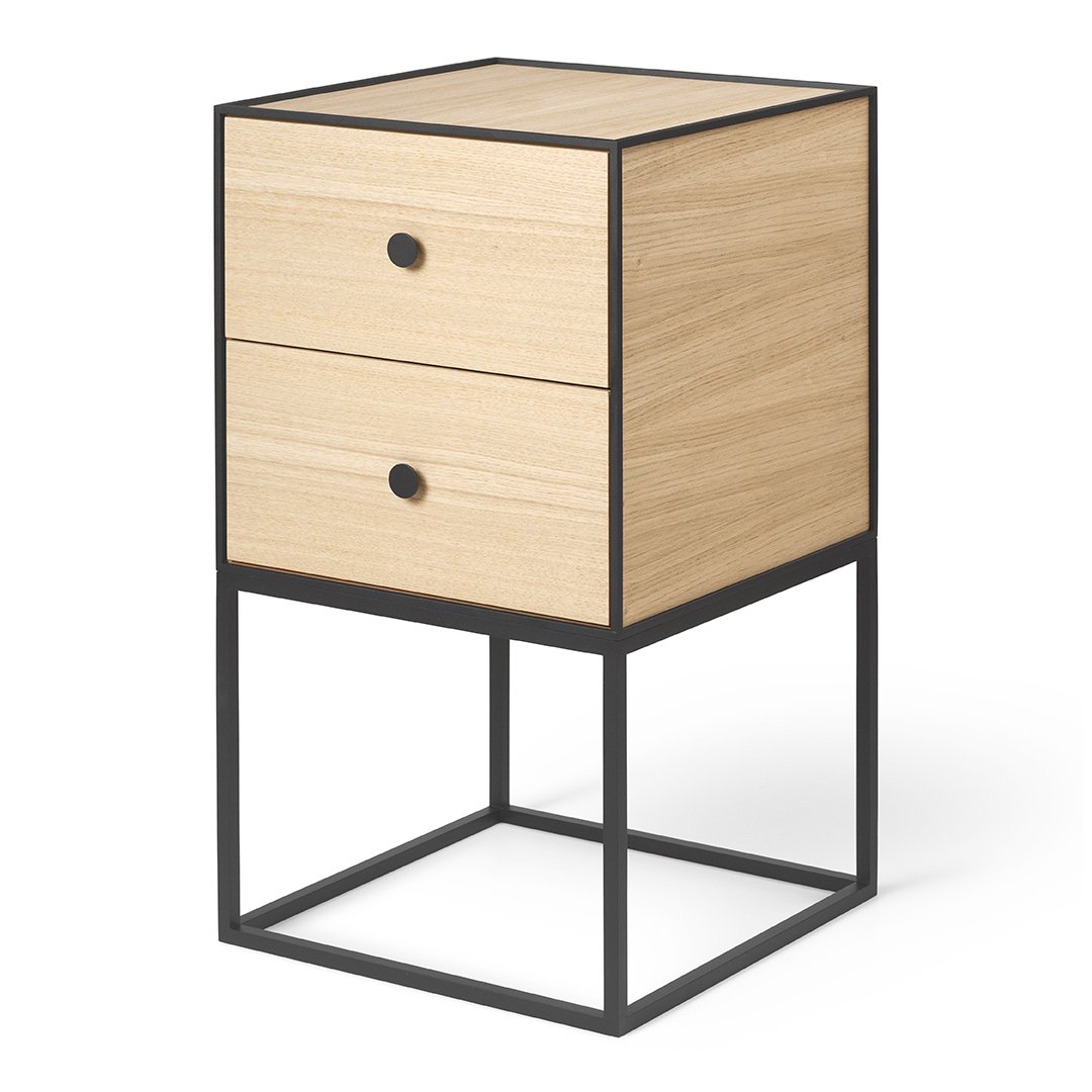 Bilde av Audo Copenhagen Frame 35 sidebord med to skuffer Eik